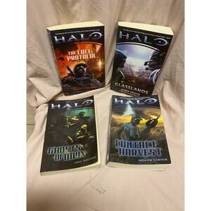 Lot Halo Books: Contact Harvest, Glasslands, The Code Protocol, Ghost Of Onyx